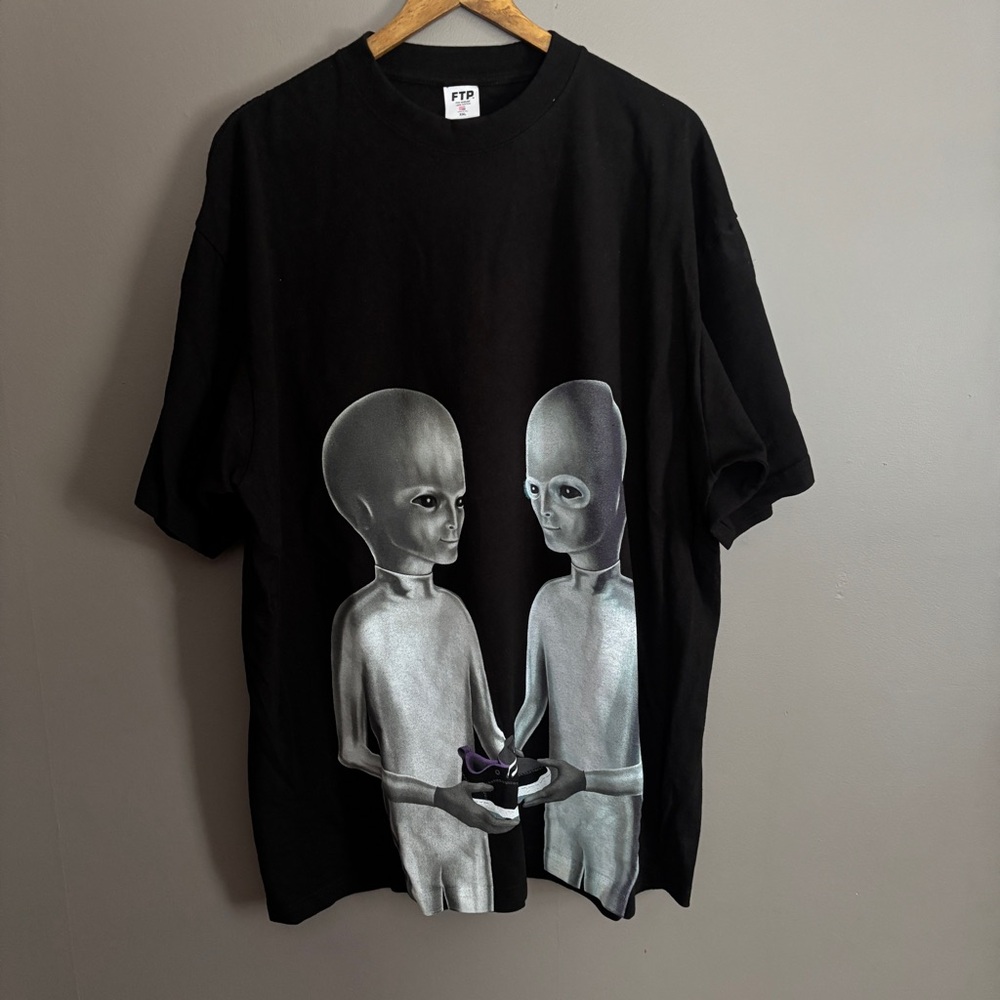FTP DC Alien Tee Size XXL Black FW23 T-Shirt